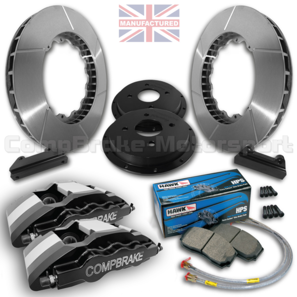 Front Big Brake Kit for Audi A3 and S3 17" Mk1 Front Brake Kit - 4 Pot Calipers [Pro Race 7] 330mm X 32mm