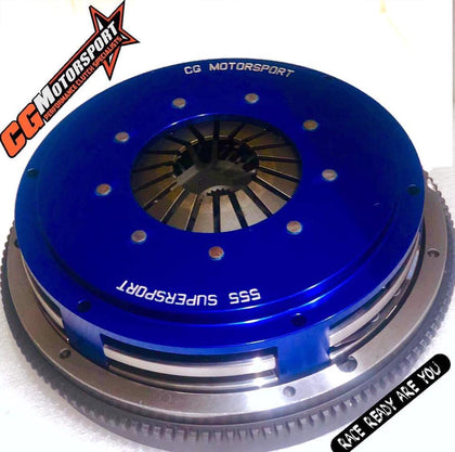 555 Series Organic Twin Plate Supersport Clutch Kit with Flywheel For Volkswagen Golf MK4 1.9 TDi 115 Inc. 4 Motion-ATD Engines