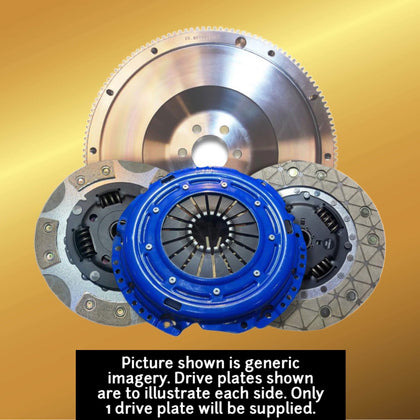 Solid Mass Flywheel Conversion Kit with 425 lb/ft Sport Dual Friction Plus+ (Paddle/Kevtek) Clutch Kit for BMW 3 Series E36 325i All M50B25 Engines