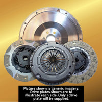 Solid Mass Flywheel Conversion Kit with Dual Friction Plus+ (Paddle/Kevtek) Clutch Kit for Citroen C4 2.0 16v - RFN / RFJ Engine Code (136-140BHP)